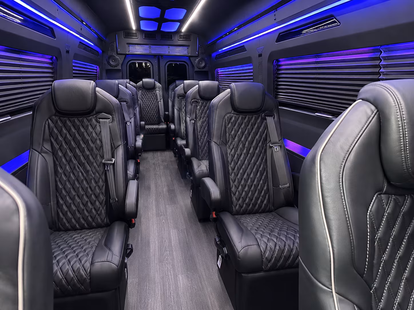 waco 18 passenger sprinter van inside
