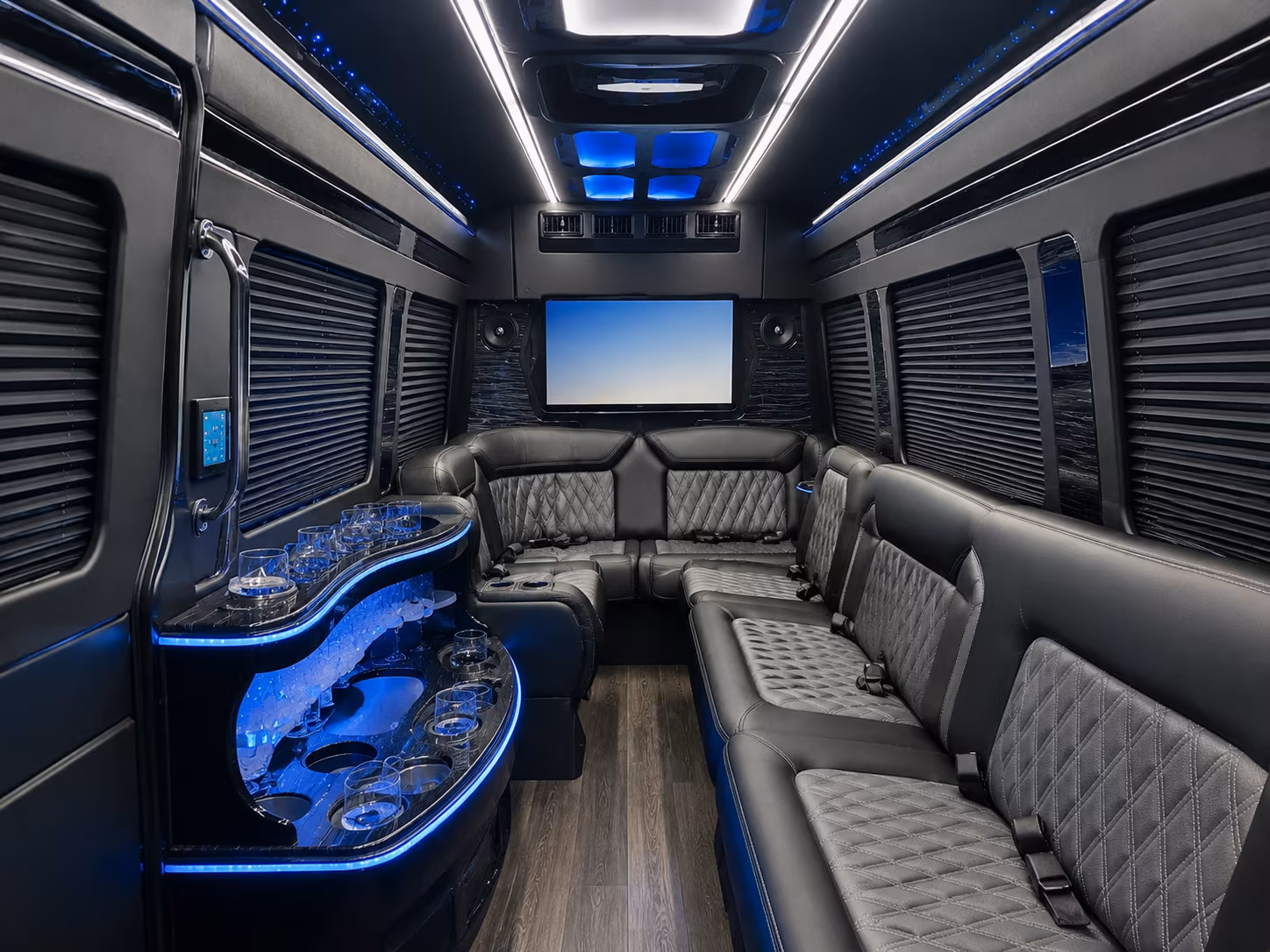 waco sprinter limousine interior